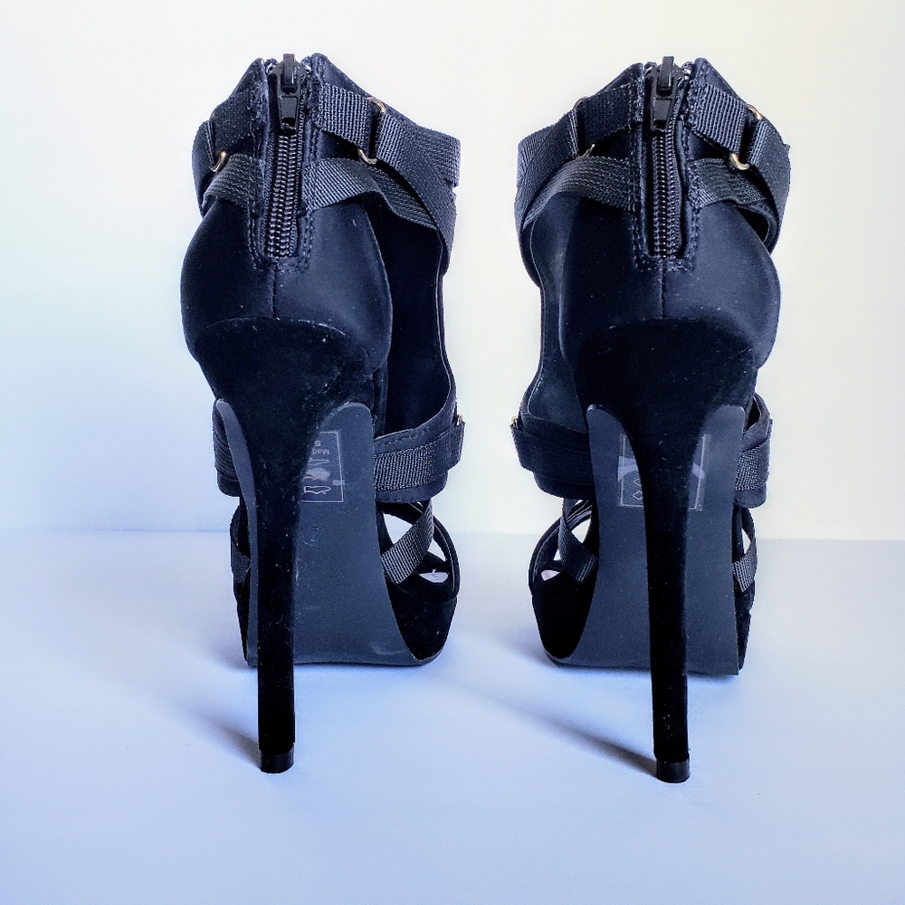 👠$20 SALE👠Shoe Republic LA Harness Strappy Heels - Picture 7 of 7